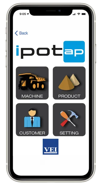 Ipotap application home.