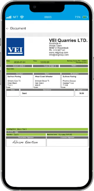 Load and Sign Highlights Front DDT